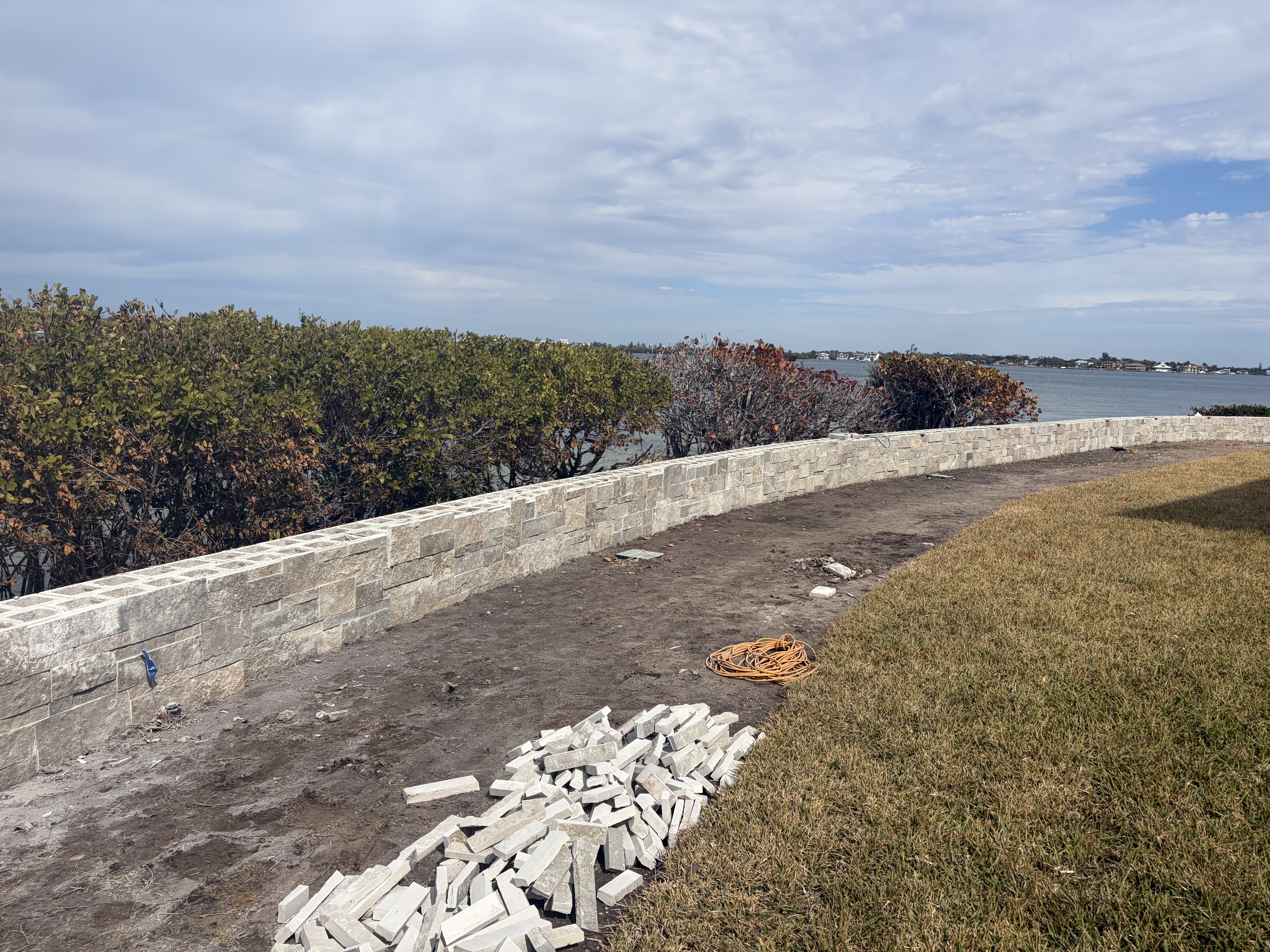 Finished concrete masonry with smooth edges and a modern look